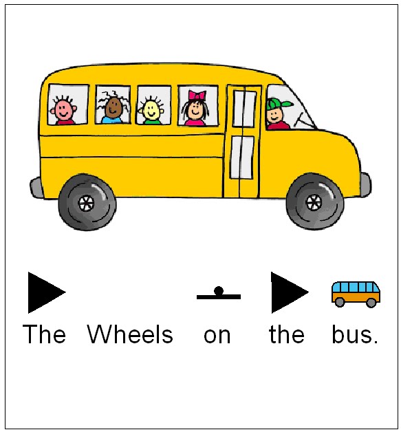 Wheels on the bus song words