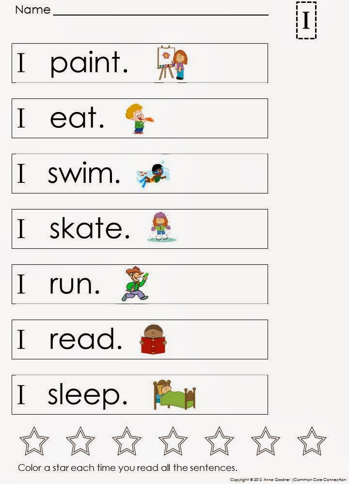 Sentences using of for kindergarten