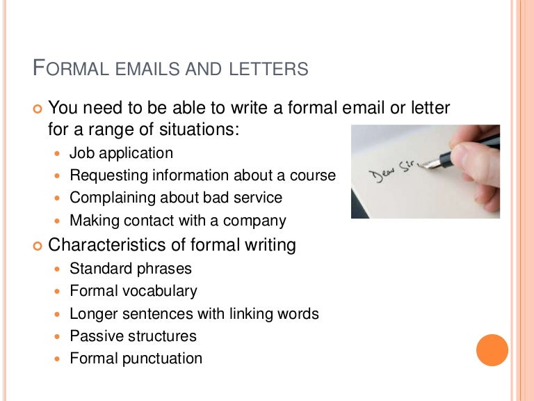 Rules of letter writing