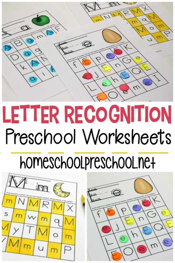 Letter recognition activities for preschool