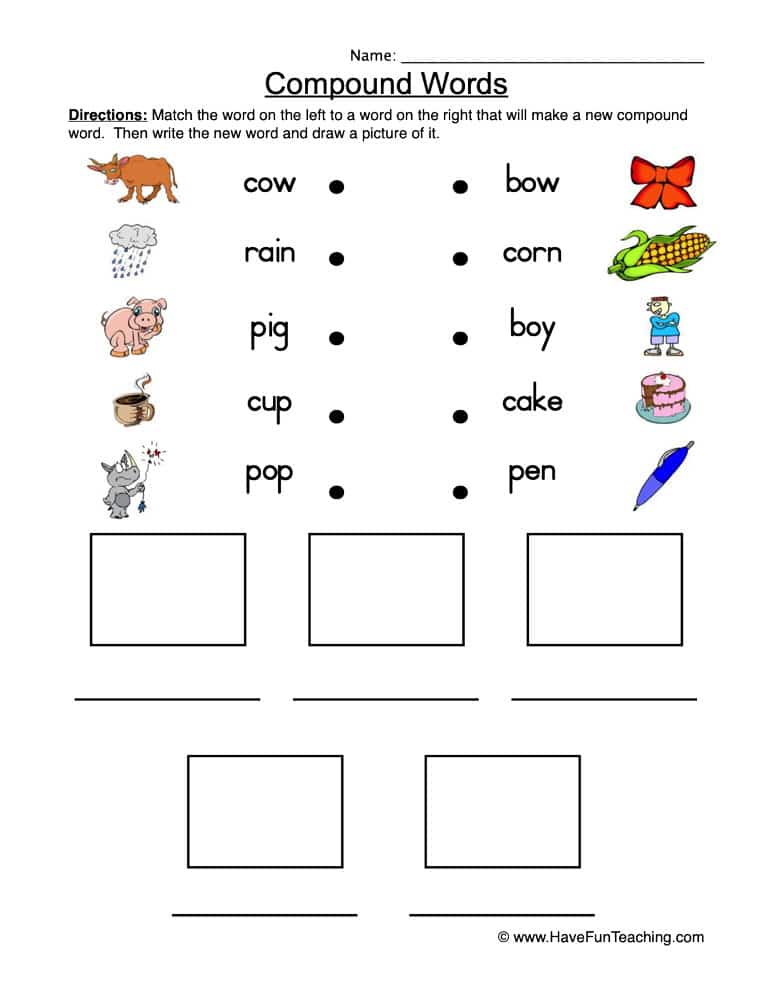 Activity for compound words