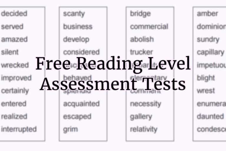 Grade level reading