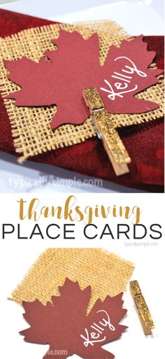 Thanksgiving name cards