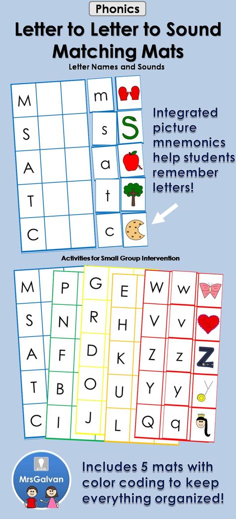Matching letter sounds