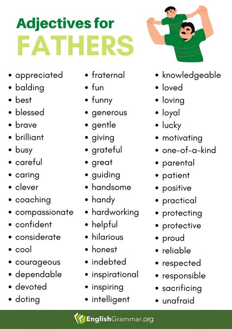 Adjectives for father