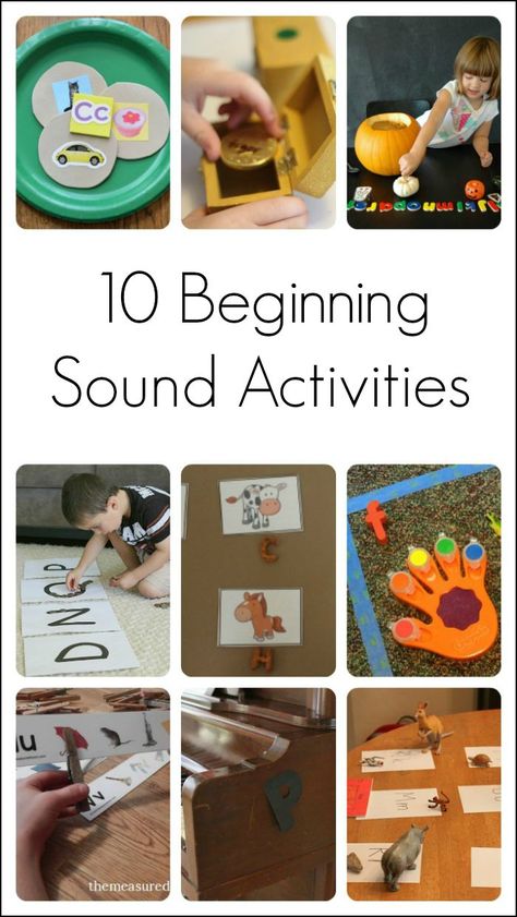 Kindergarten letter sound games