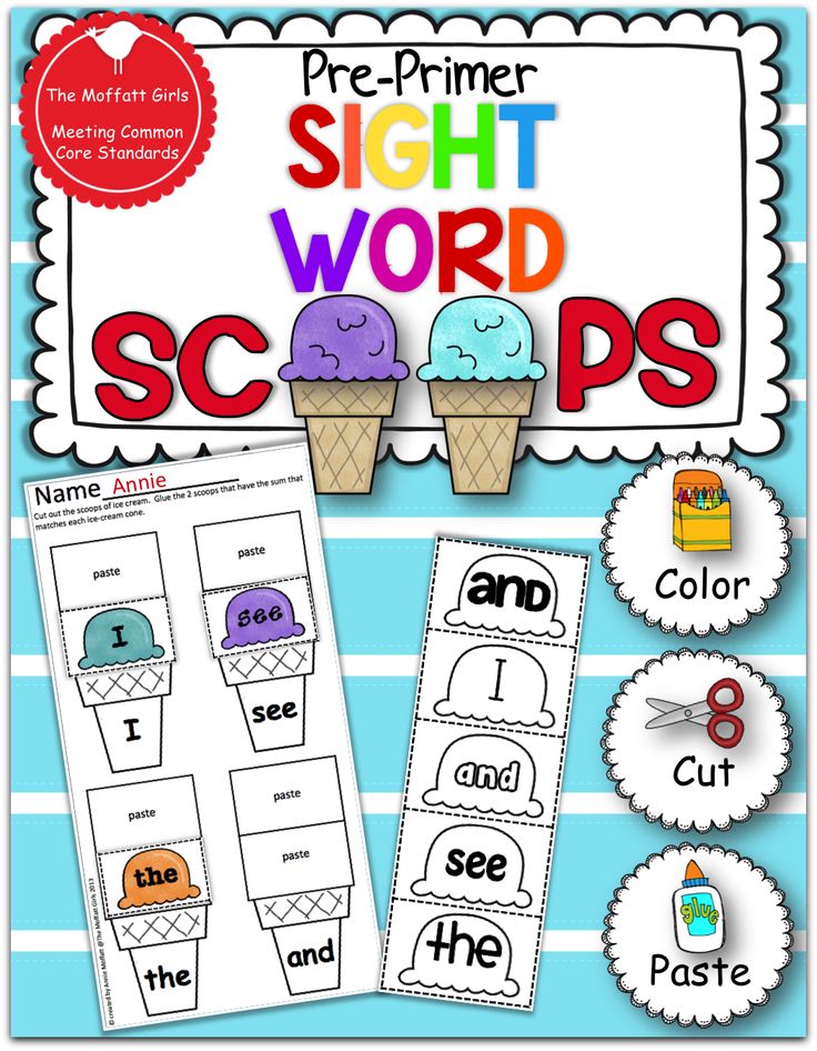 Sight word games for preschool