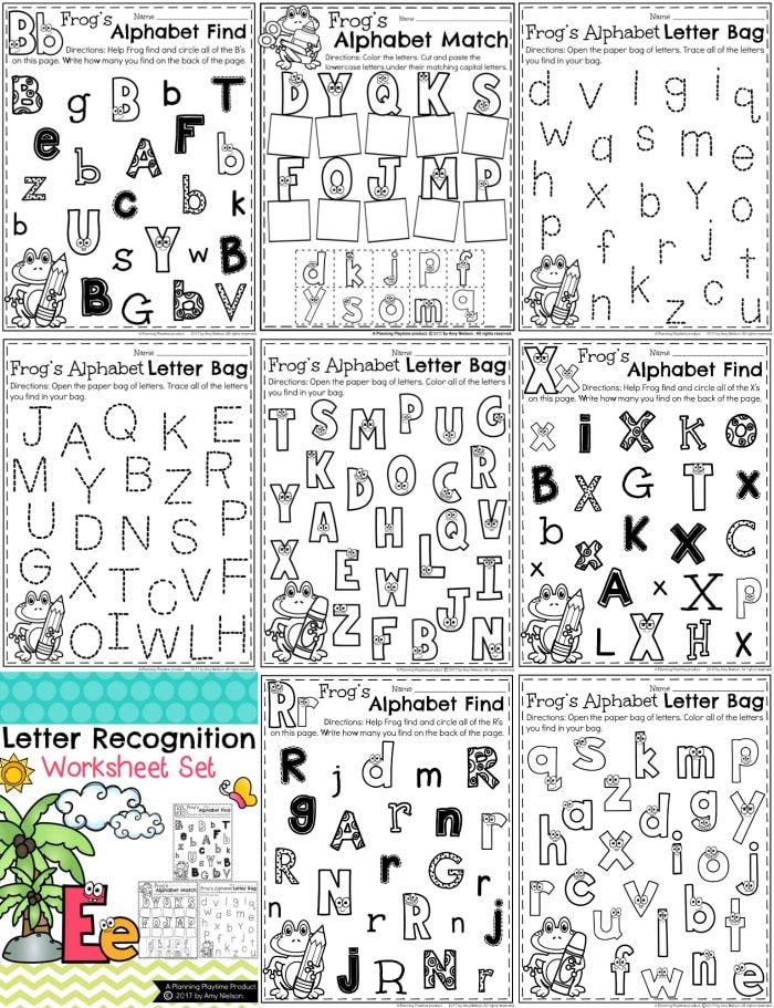 Kindergarten letter recognition
