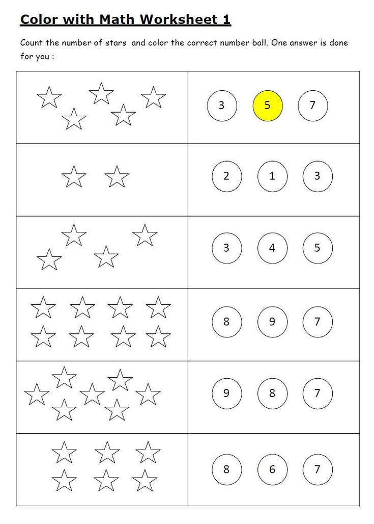 Counting activities preschool