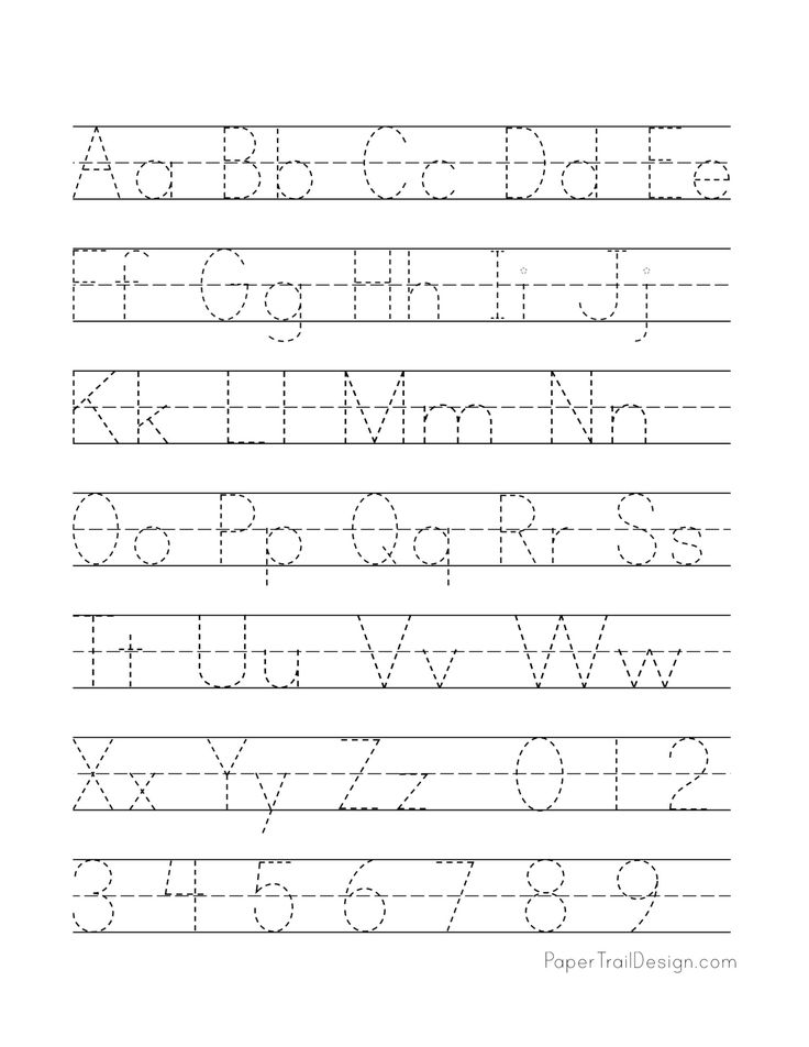 Practice letters preschool