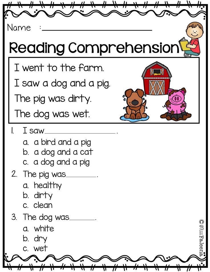 Reading comprehensions for children