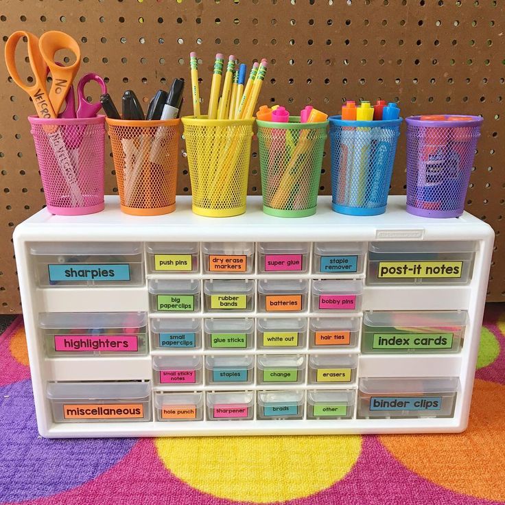 Organizing a teacher's desk