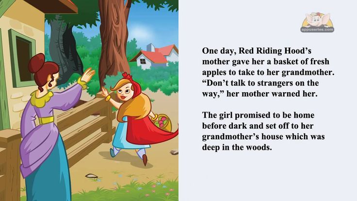 A short story of little red riding hood