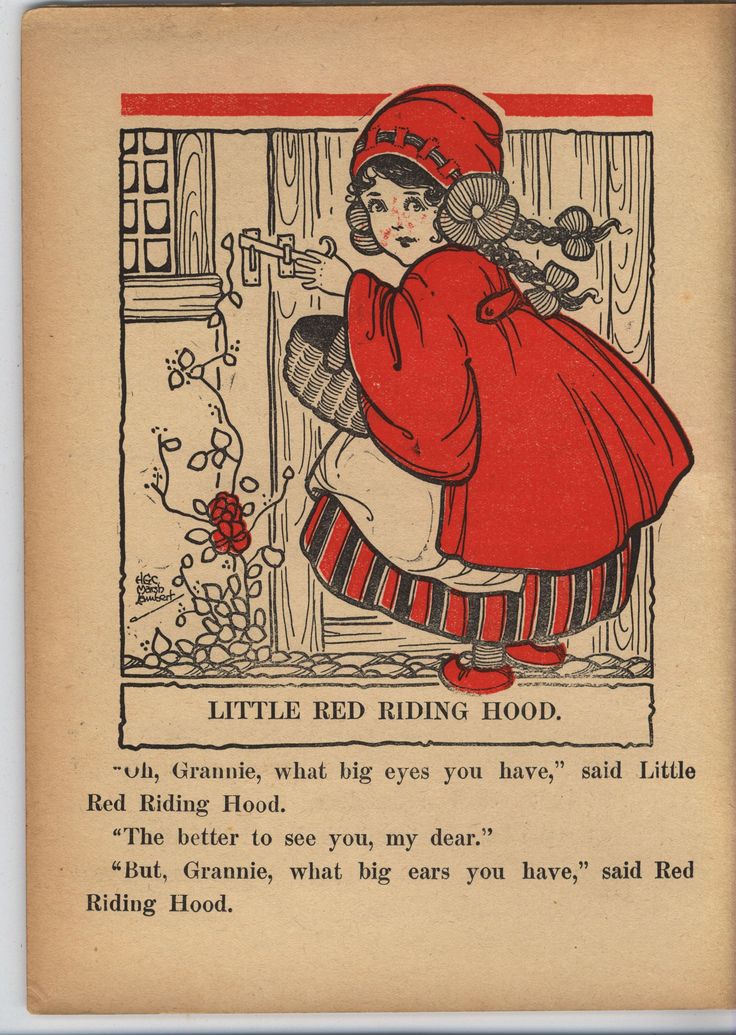 Red riding hood story book