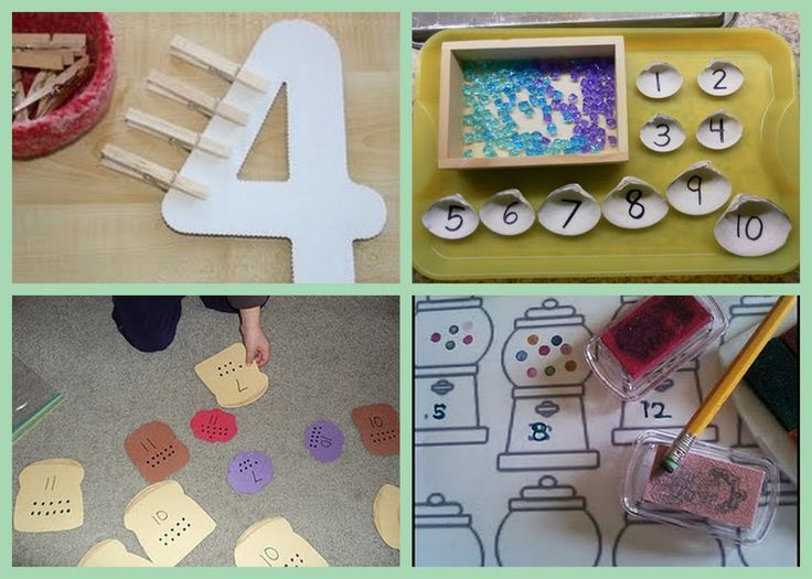 Preschool math counting activities