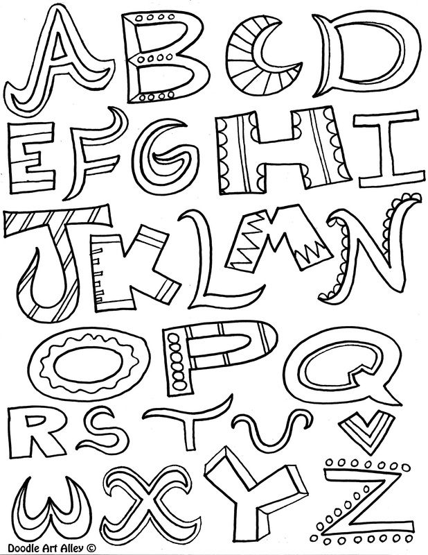 Easy alphabet letters