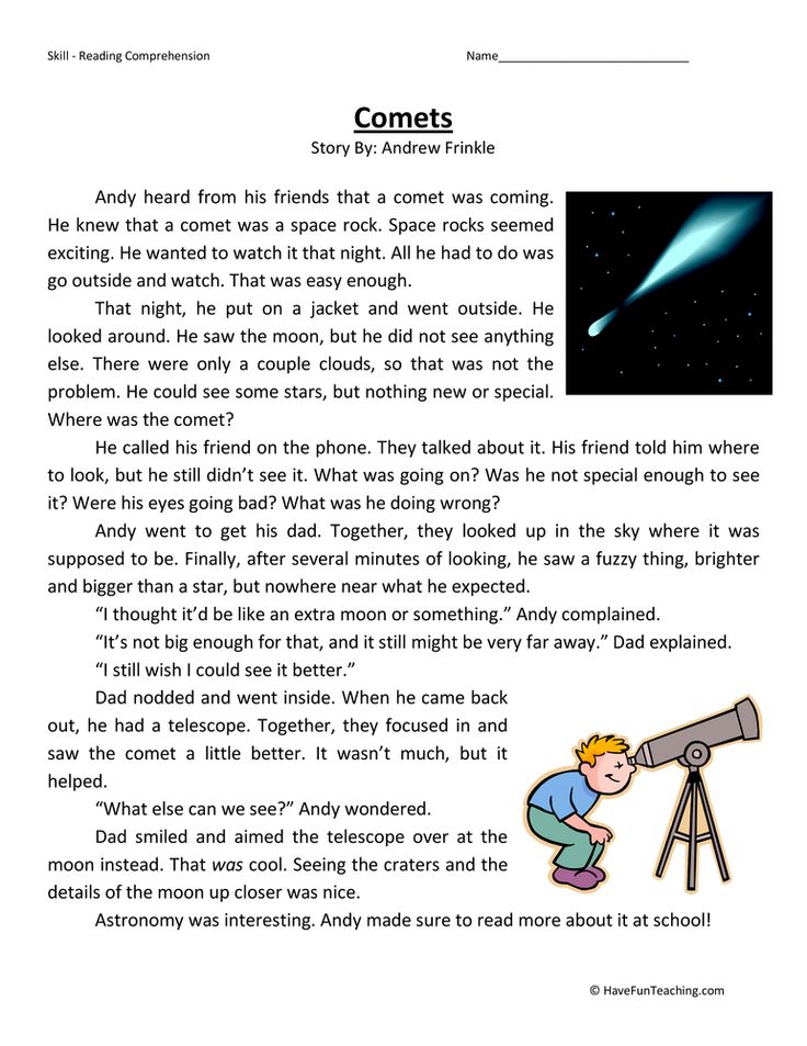 Science short stories for kids