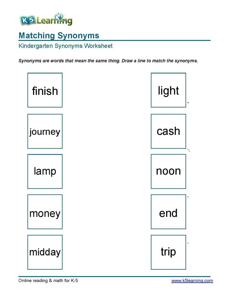 List of synonyms for kindergarten