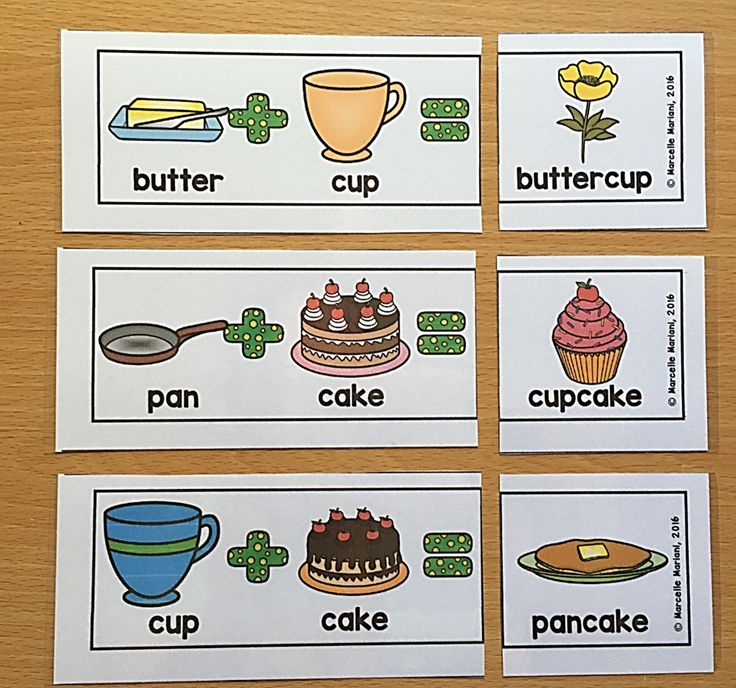 Compound words for kindergarten