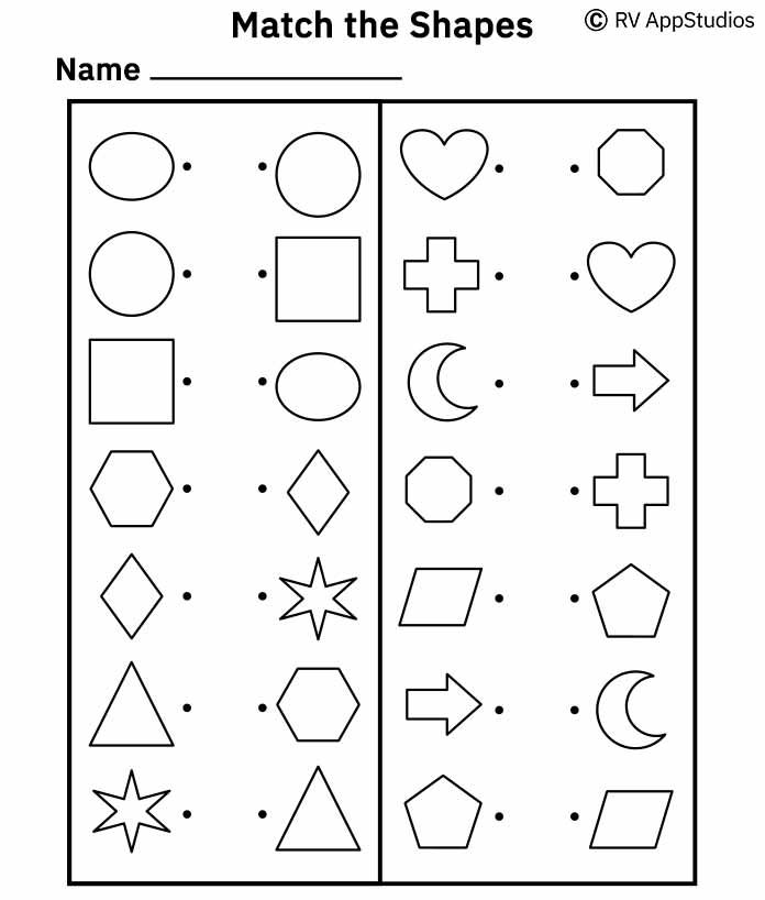 Basic shapes for preschoolers