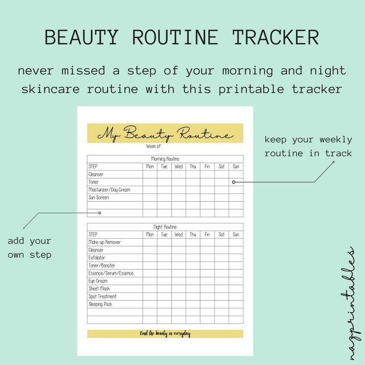 Night routine list