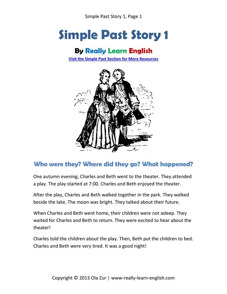 Stories in simple english