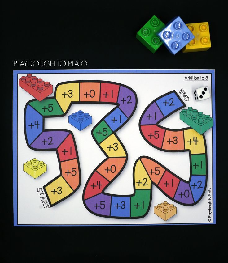 Preschool math board games