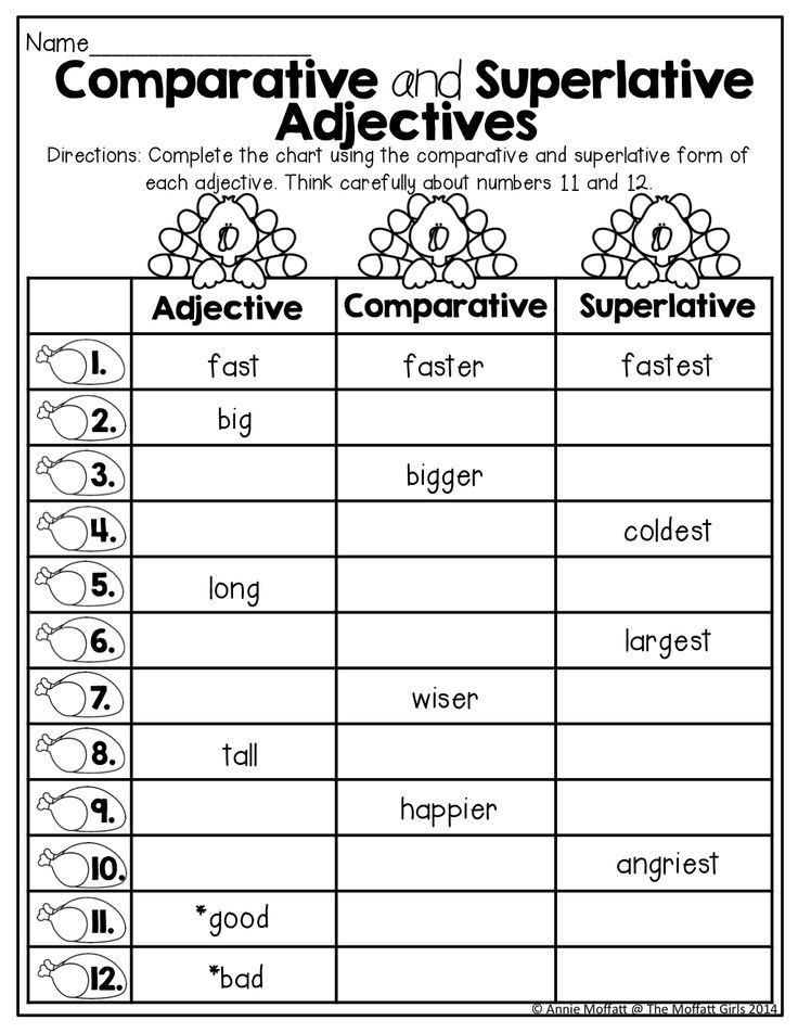 Fun activities with adjectives