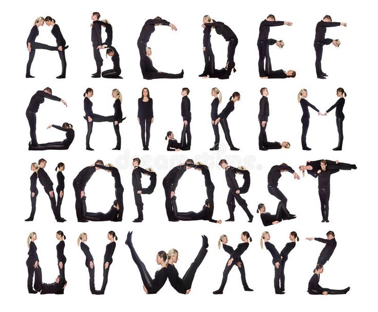 How to make letters with your body