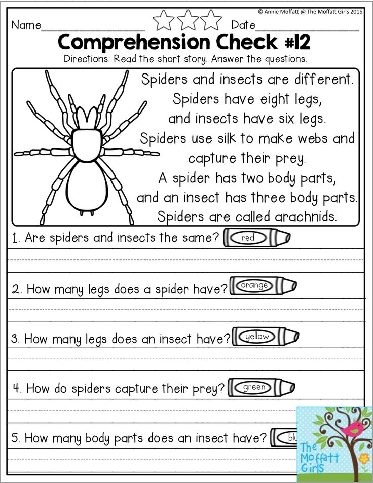 Comprehension strategies for first graders