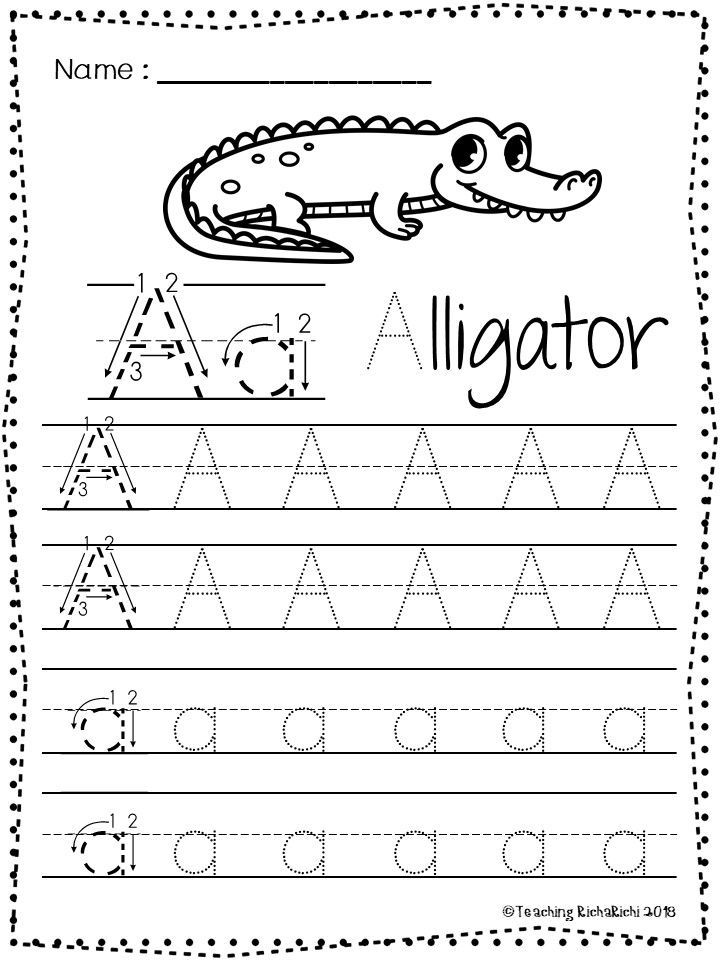 Letters for pre k