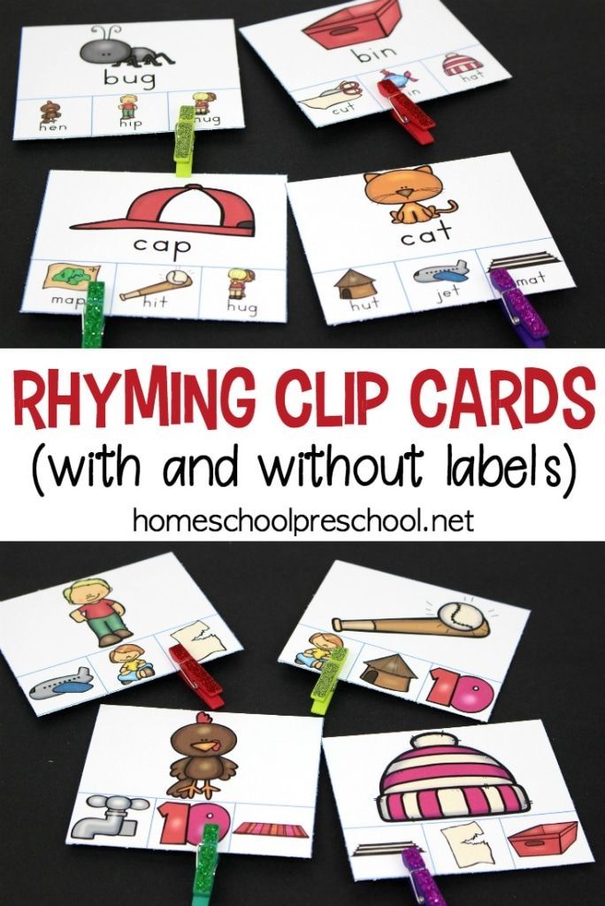 Rhyming for preschool