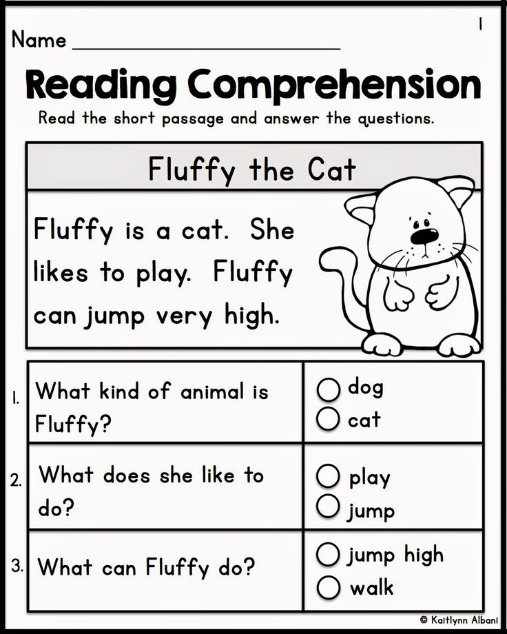 Reading test kindergarten