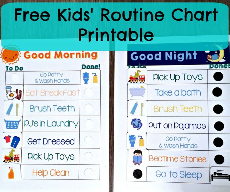 Kids bedtime schedule