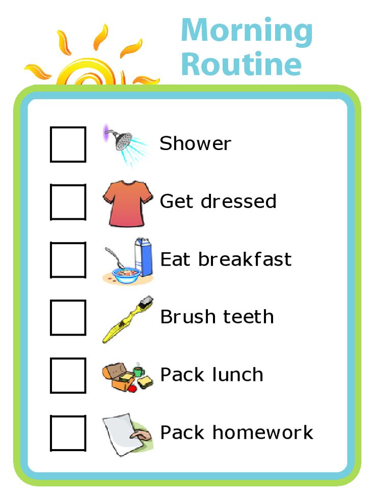 Good morning routine for kids