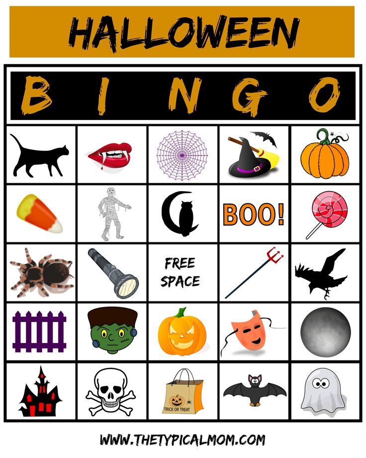 Candy corn bingo