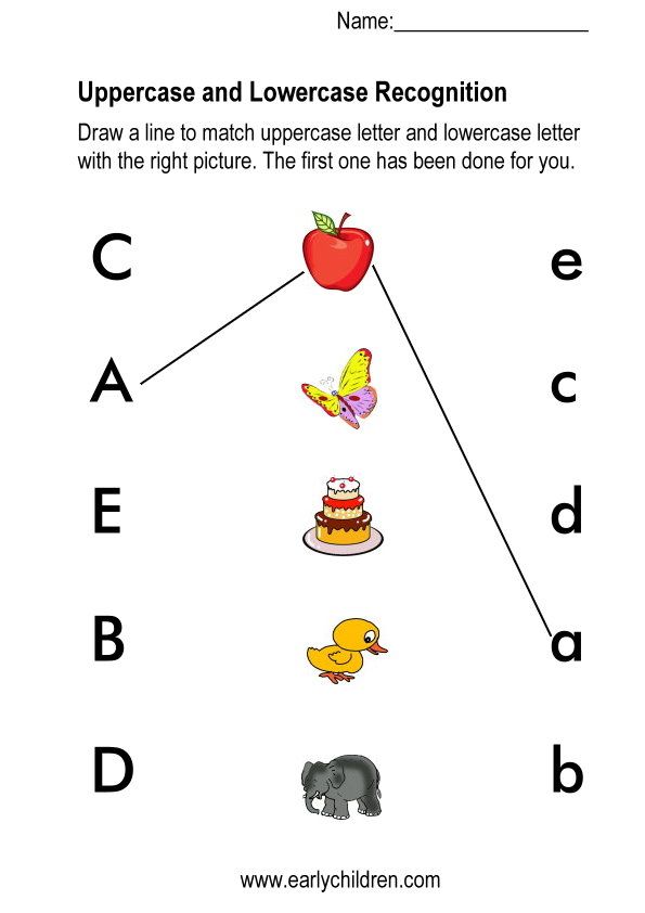 Letters with pictures for preschoolers