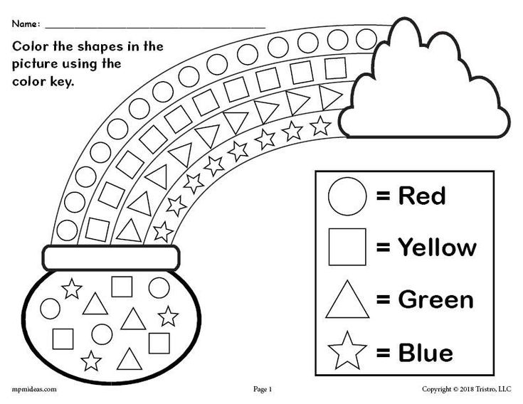 Lesson on shapes for kindergarten