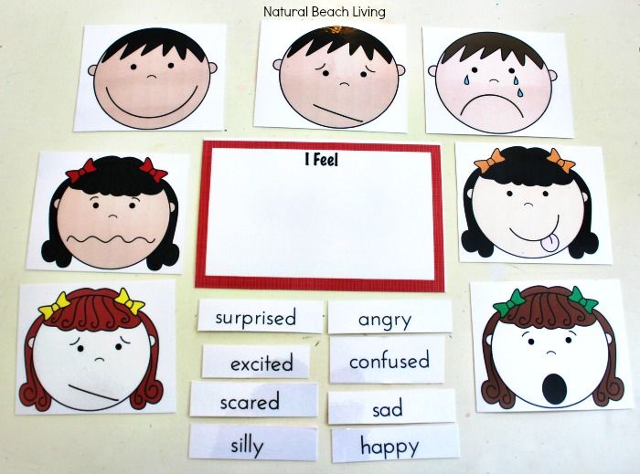 Feelings activity for preschoolers