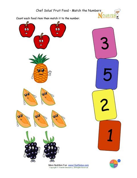 Matching game for kindergarten