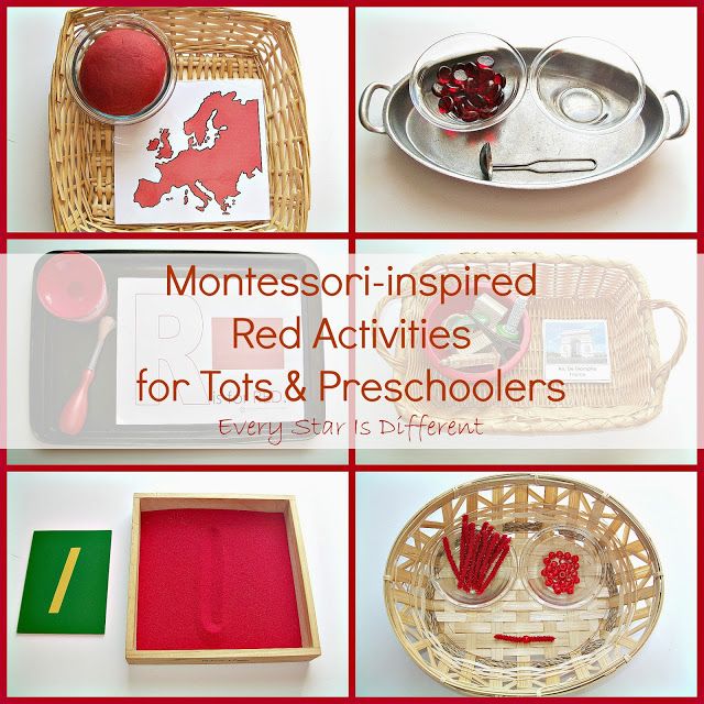 The color red activities for preschool