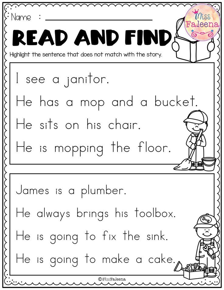 Kindergarten teacher reading