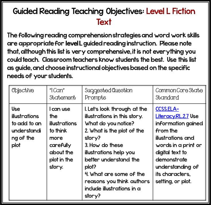 Instructional reading strategies