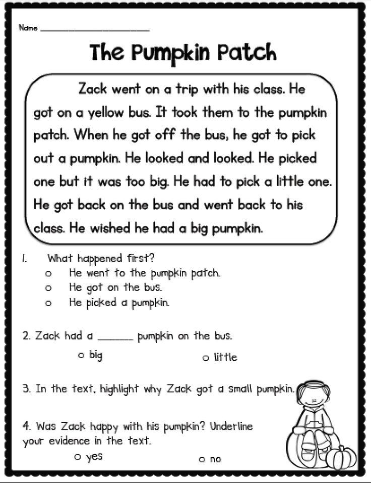 Short story for kids with questions
