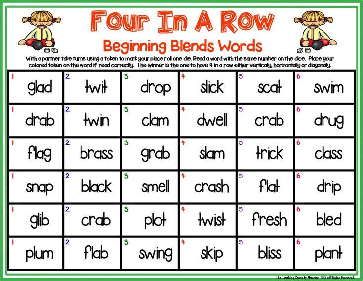 First reading words