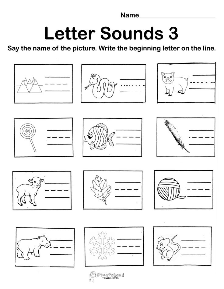 Letter sounds for kindergarten