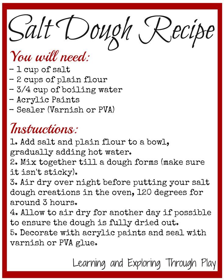 What can you make with salt dough