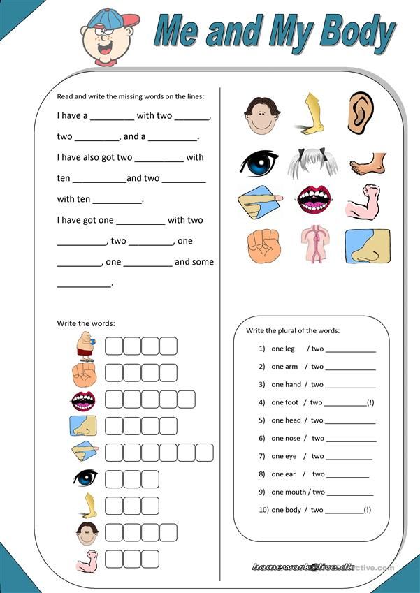 Vocabulary activity for kindergarten