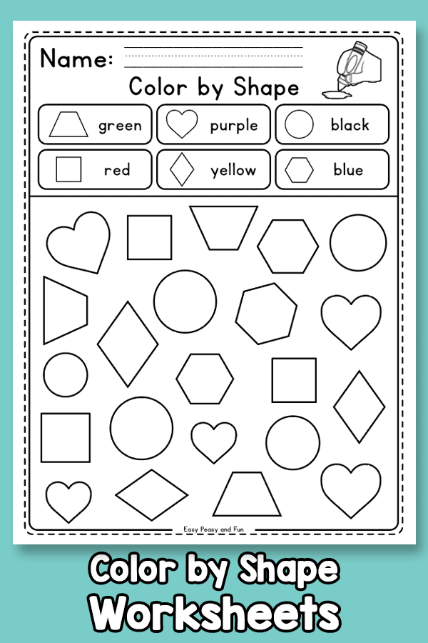 Colors and shapes activities for preschoolers