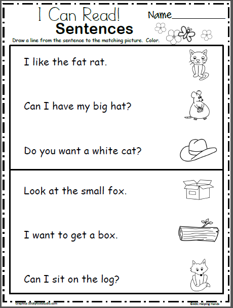 Sentences for preschool